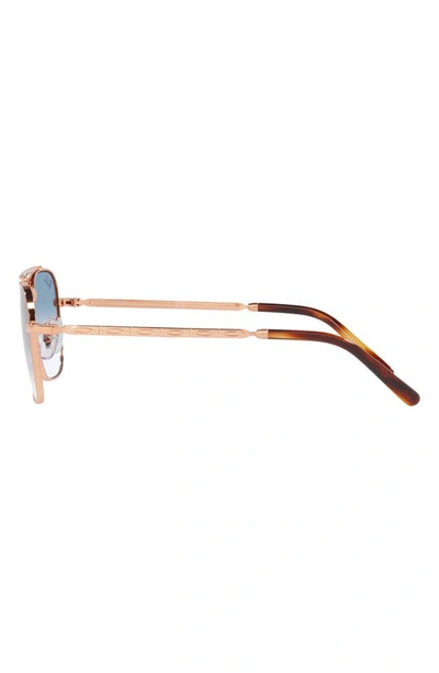 Shop Ray Ban New Caravan 58mm Gradient Square Sunglasses In Rose Gold