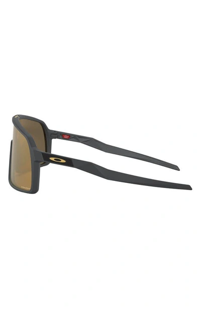 Shop Oakley Sutro 137mm Prizm™ Shield Sunglasses In Matte Black