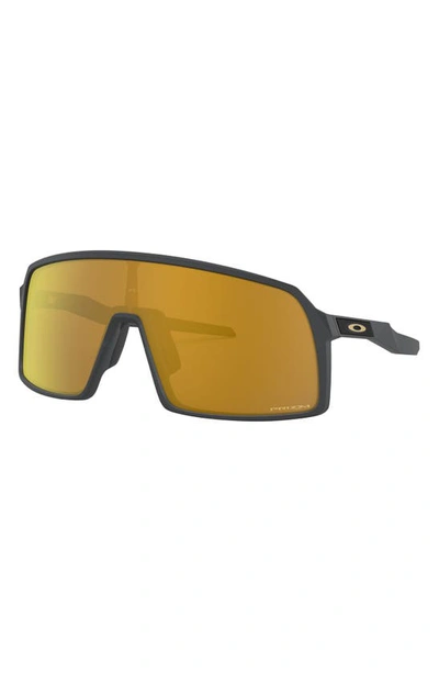 Shop Oakley Sutro 137mm Prizm™ Shield Sunglasses In Matte Black