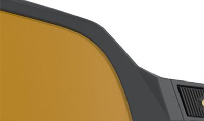 Shop Oakley Sutro 137mm Prizm™ Shield Sunglasses In Matte Black