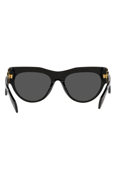 Shop Versace 56mm Cat Eye Sunglasses In Black