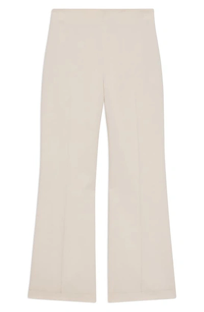 Shop Theory Kick Flare Crop Pants In Ivory