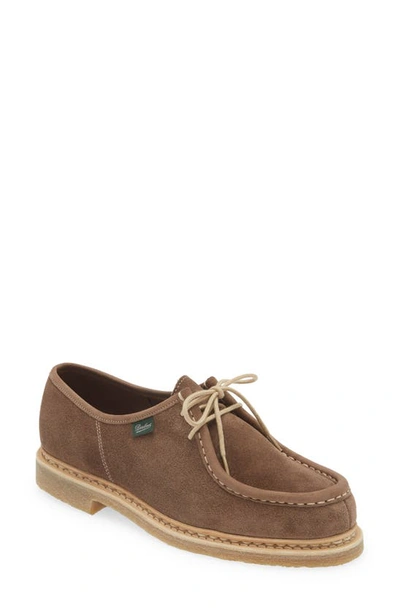 Shop Paraboot Micka Derby In Velours Smoky
