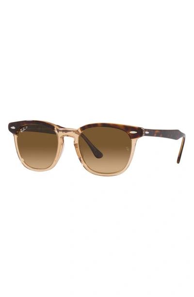 Shop Ray Ban Ray-ban Hawkeye 54mm Square Sunglasses In Trans Brown