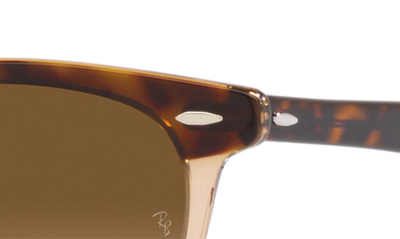 Shop Ray Ban Ray-ban Hawkeye 54mm Square Sunglasses In Trans Brown