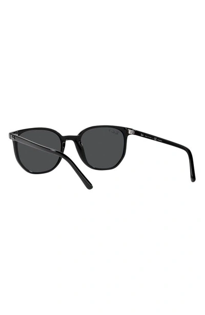 Ray Ban Elliot 52mm Polarized Square Sunglasses In Black