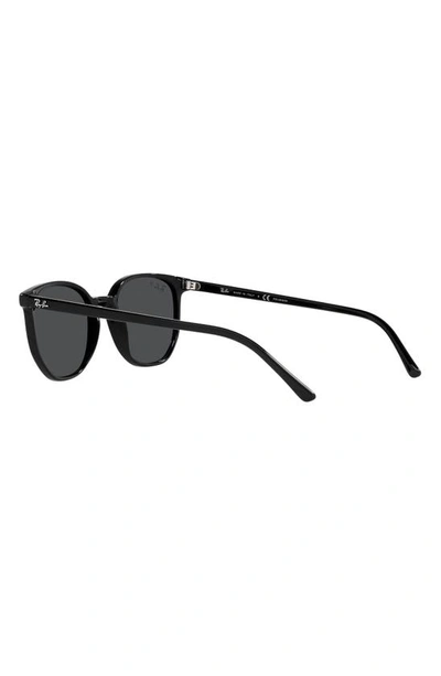 Ray Ban Elliot 52mm Polarized Square Sunglasses In Black