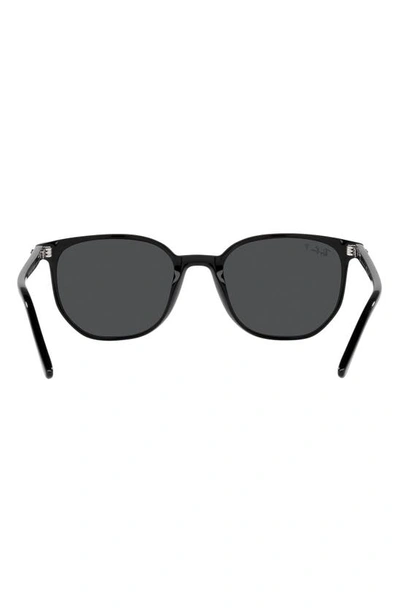 Ray Ban Elliot 52mm Polarized Square Sunglasses In Black