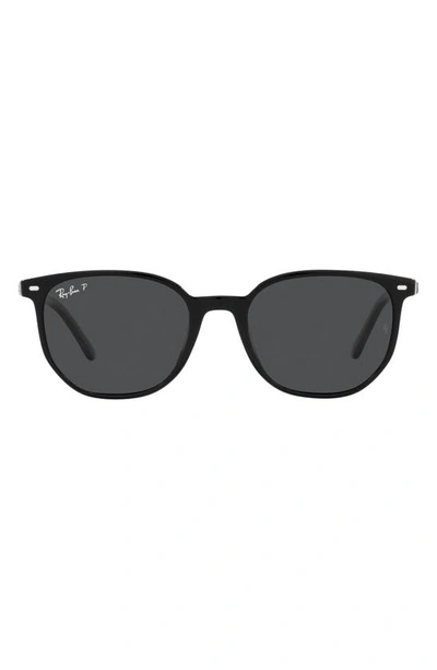 Ray Ban Ray-ban 54mm Polarized Square Sunglasses In Black
