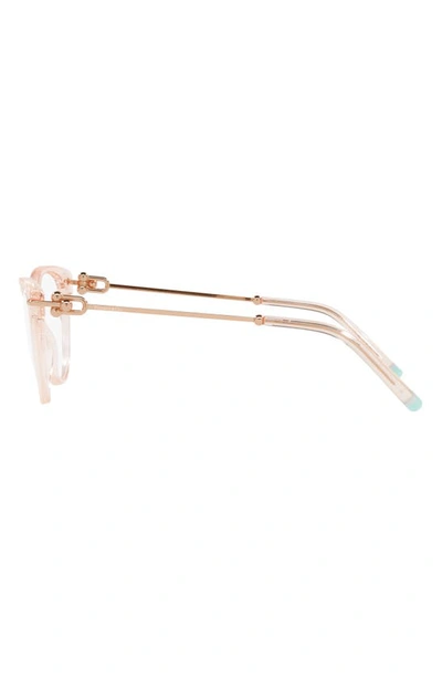 Shop Tiffany & Co 53mm Cat Eye Optical Glasses In Crystal