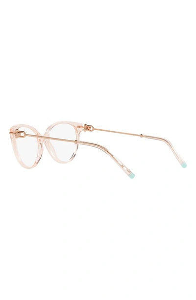 Tiffany & Co 53mm Cat Eye Optical Glasses In Crystal