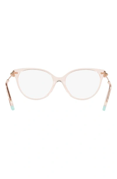 Shop Tiffany & Co 53mm Cat Eye Optical Glasses In Crystal