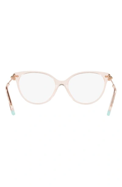Tiffany & Co 53mm Cat Eye Optical Glasses In Crystal