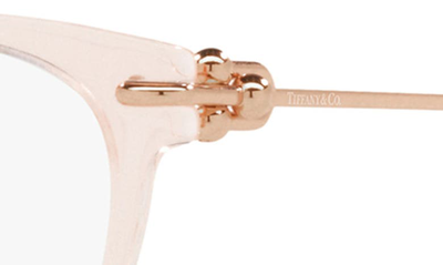Tiffany & Co 53mm Cat Eye Optical Glasses In Crystal