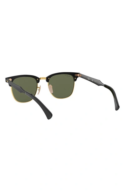 Shop Ray Ban Clubmaster 51mm Square Sunglasses In Pol Green