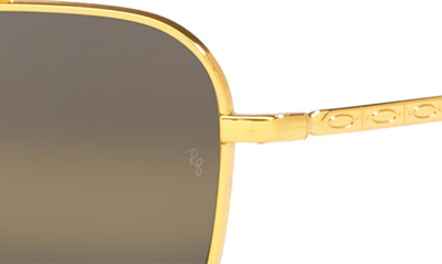 Shop Ray Ban New Caravan 55mm Gradient Polarized Square Sunglasses In Yellow