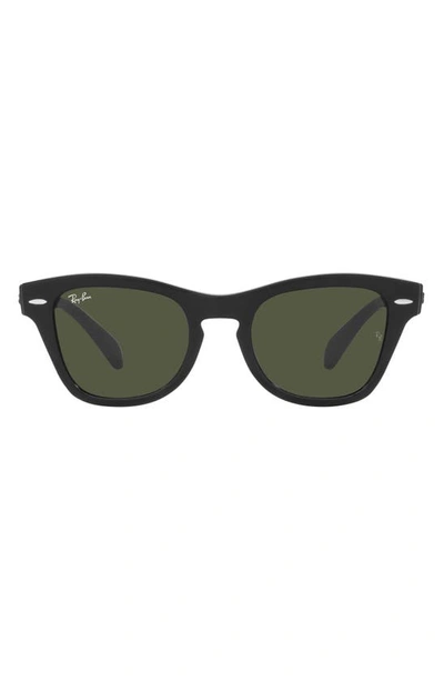 Shop Ray Ban Ray-ban 50mm Square Sunglasses In Black