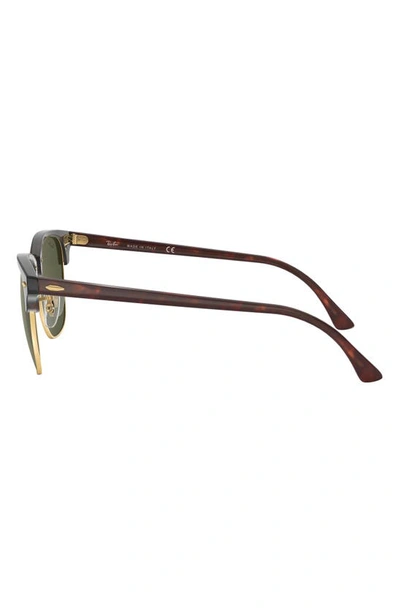Ray Ban Ray-ban Clubmaster 55mm Square Sunglasses In Tortoise