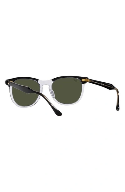 Ray Ban Eagle Eye 56mm Gradient Pillow Sunglasses In Green