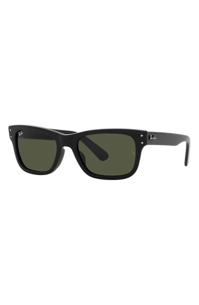 Ray Ban Mr. Burbank 52mm Rectangular Sunglasses In Black