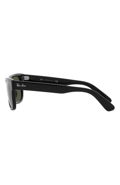 Ray Ban Mr. Burbank 52mm Rectangular Sunglasses In Black