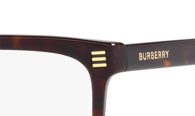 Burberry Foster 54mm Rectangular Optical Glasses In Dark Havana