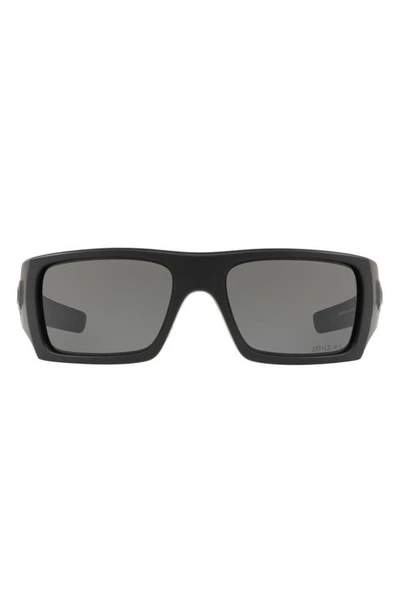 Shop Oakley Det Cord 61mm Sunglasses In Black/grey