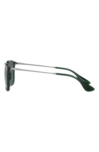 Ray Ban 54mm Polarized Square Sunglasses In Transparent Green