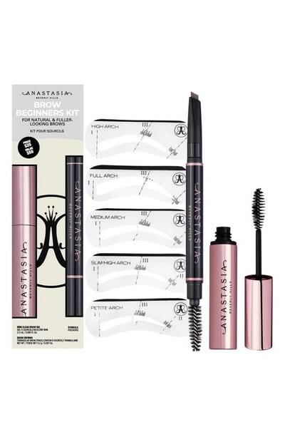 Shop Anastasia Beverly Hills Brow Beginners Kit $55 Value In Taupe