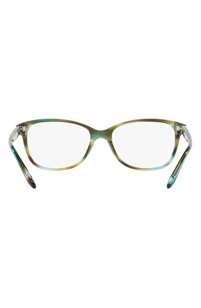 Shop Tiffany & Co 52mm Square Optical Glasses In Havana Blue