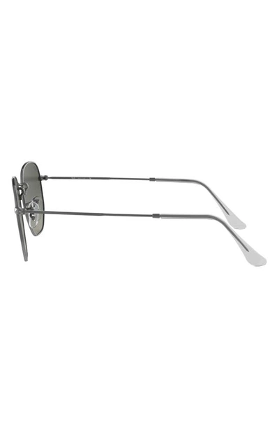 Ray Ban 48mm Gradient Small Irregular Sunglasses In Gunmetal
