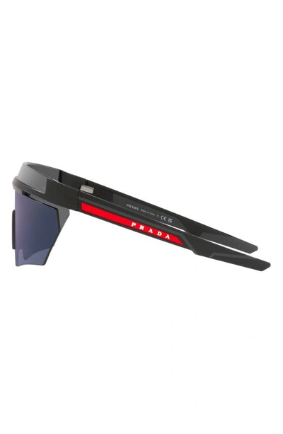 Shop Prada 59mm Shield Sunglasses In Matte Black