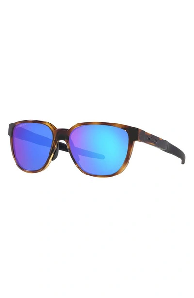 Oakley Actuator 57mm Polarized Rectangular Sunglasses In Tortoise