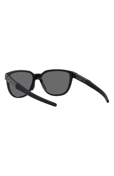 Oakley Actuator 57mm Polarized Rectangular Sunglasses In Matte Black