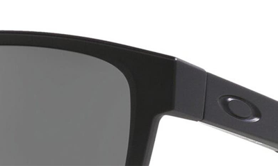 Shop Oakley Actuator 57mm Polarized Rectangular Sunglasses In Matte Black