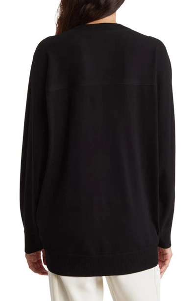 Shop Theory Wool Blend Sweater In Black