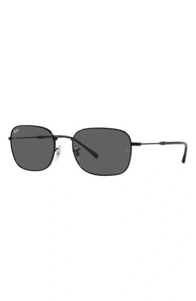 Ray Ban 57mm Pillow Sunglasses In Black