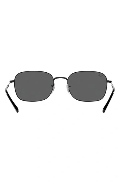 Ray Ban 57mm Pillow Sunglasses In Black