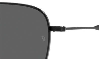 Ray Ban 57mm Pillow Sunglasses In Black