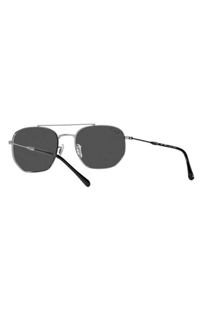 Ray Ban 57mm Polarized Irregular Sunglasses In Gunmetal