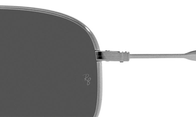 Ray Ban 57mm Polarized Irregular Sunglasses In Gunmetal