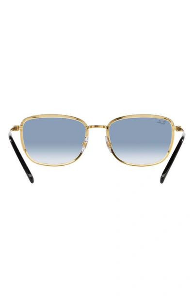 Ray Ban 57mm Gradient Square Sunglasses In Black