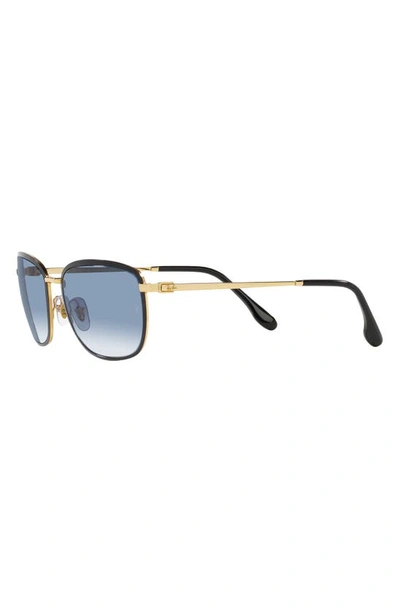 Ray Ban 57mm Gradient Square Sunglasses In Black