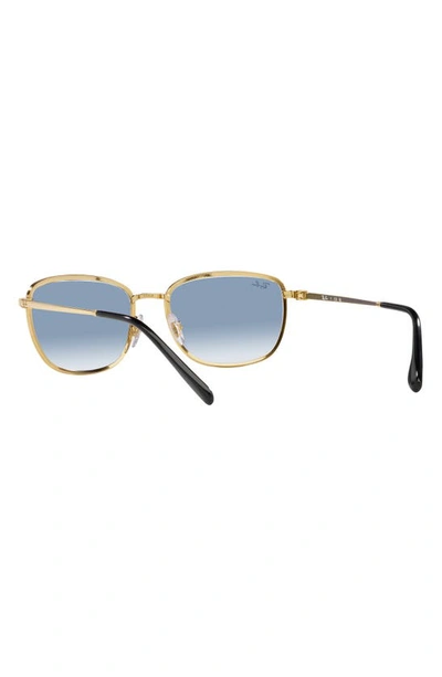 Ray Ban 57mm Gradient Square Sunglasses In Black