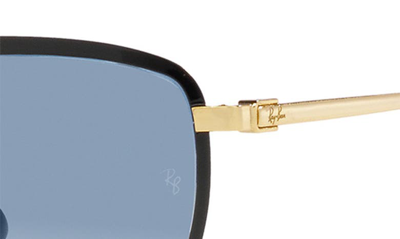 Ray Ban 57mm Gradient Square Sunglasses In Black