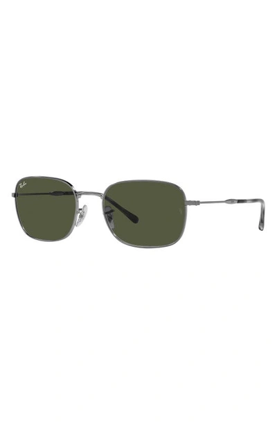 Ray Ban 57mm Gradient Pillow Sunglasses In Gunmetal