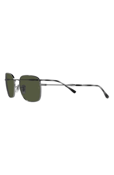 Ray Ban 57mm Gradient Pillow Sunglasses In Gunmetal