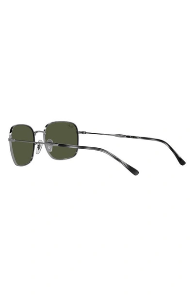 Ray Ban 57mm Gradient Pillow Sunglasses In Gunmetal