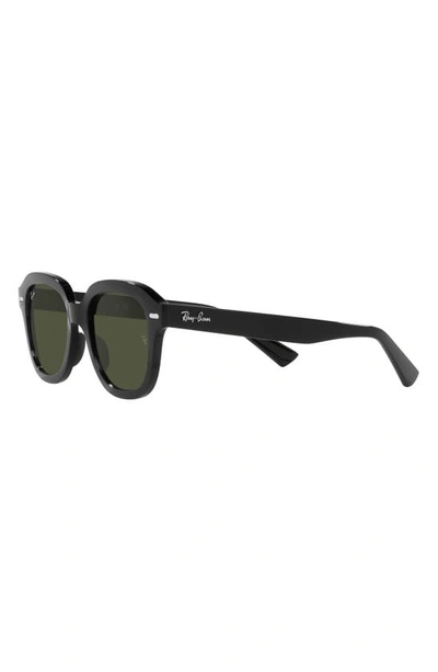 Shop Ray Ban Ray-ban Erik 53mm Square Sunglasses In Black