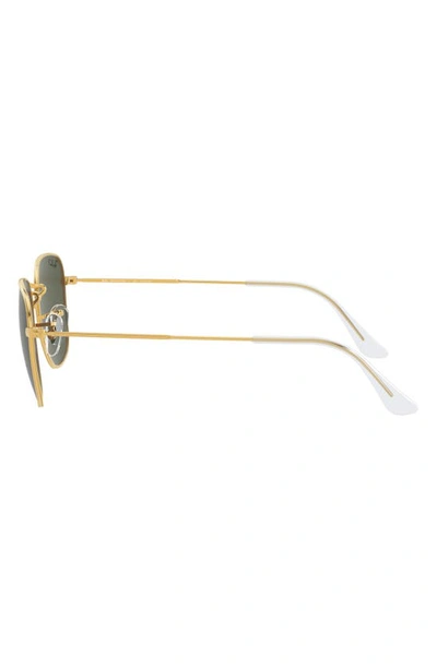 Ray Ban Frank 54mm Polarized Square Sunglasses In Yellow Gold